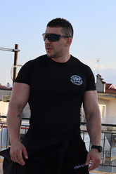 Underdog 54:17 Compression - Black | White T-Shirt